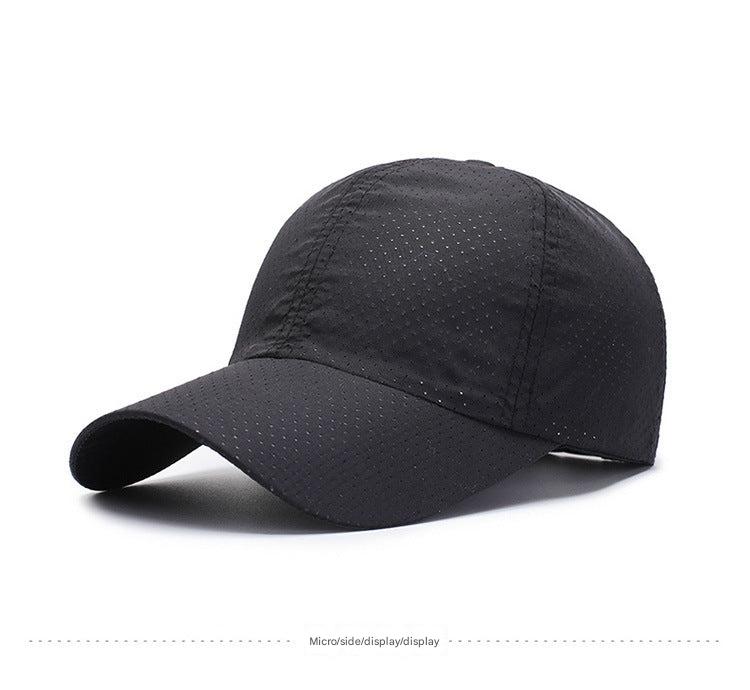 Men's quick-dry baseball cap worn outdoors