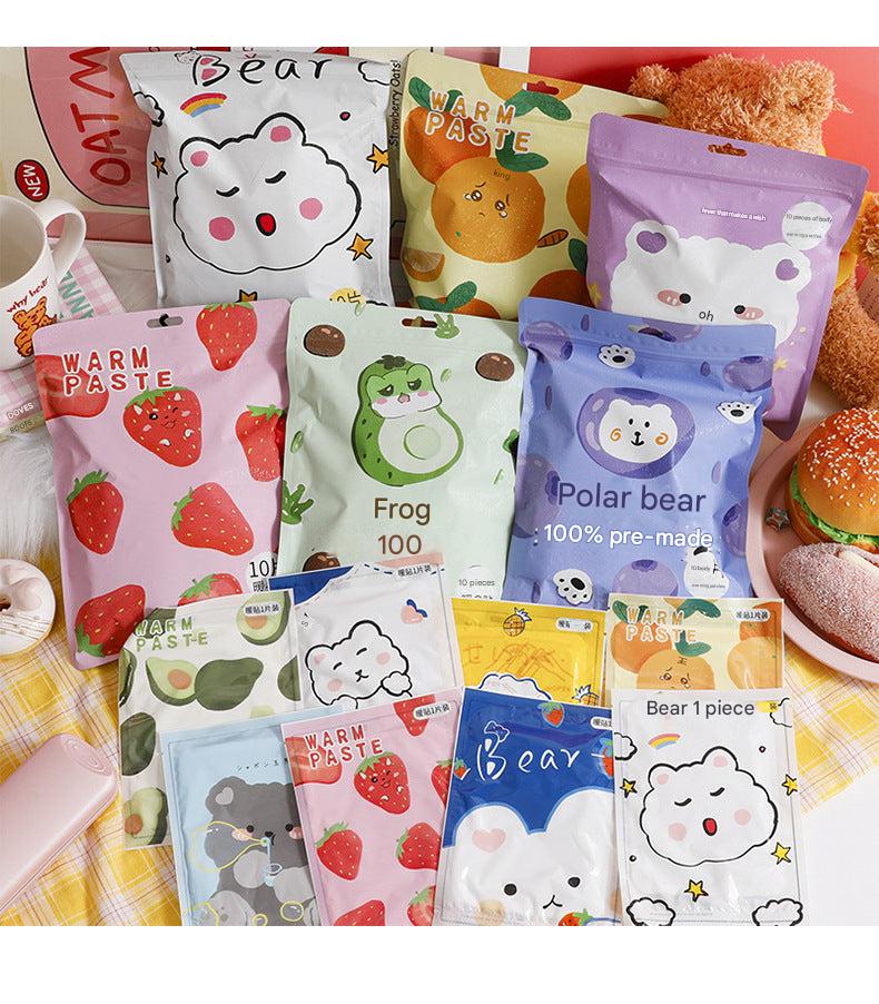 self-heating patch on colorful background