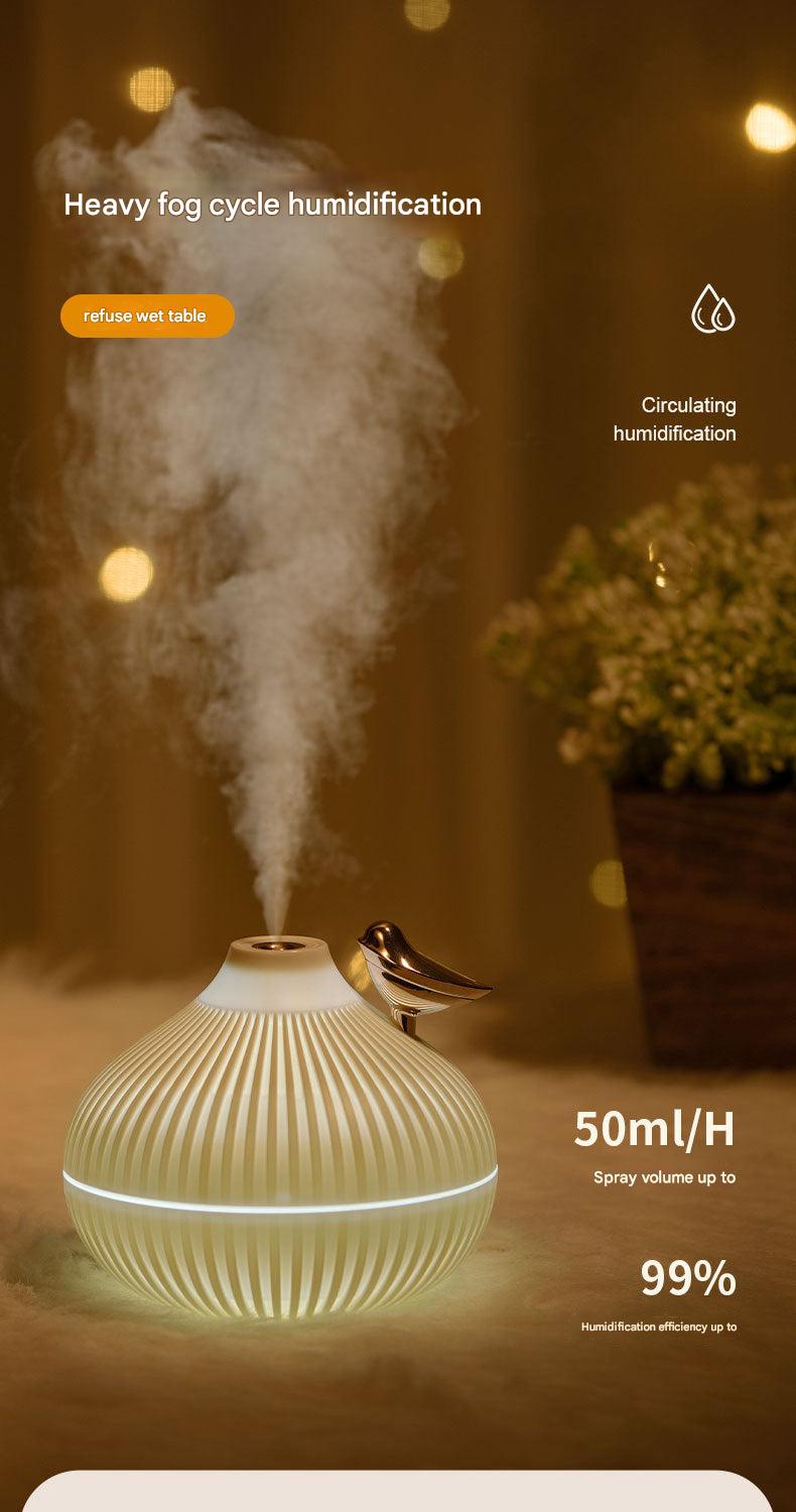 USB onion humidifier in use at night