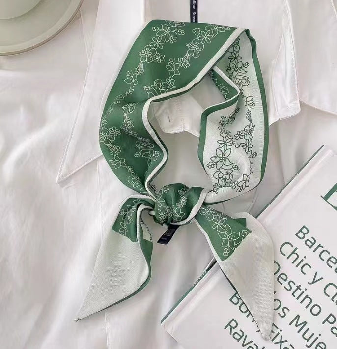 Geometric satin scarf perfect for gifts