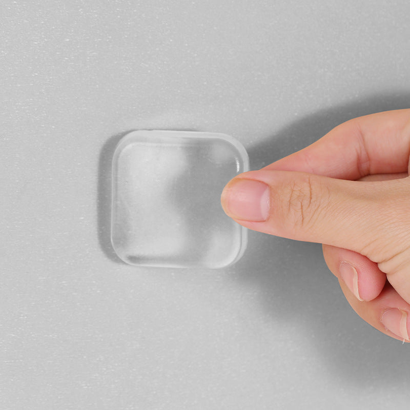 Transparent self-adhesive door handle bumper 10