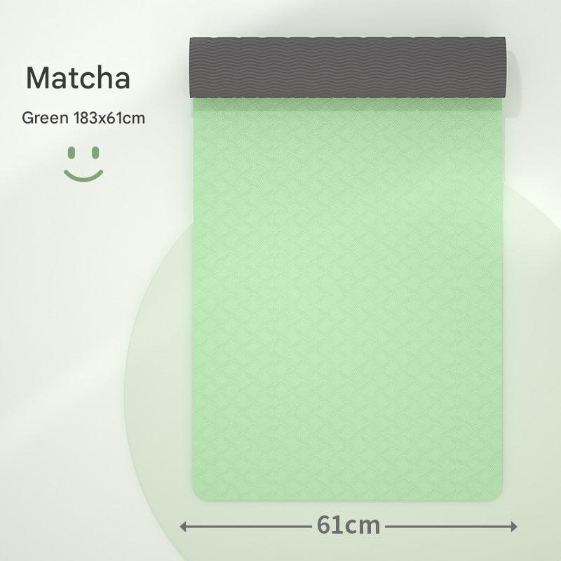 Non-slip TPE yoga mat for comfort