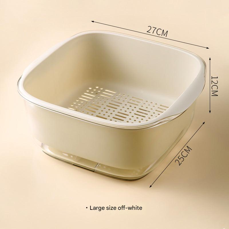 Double Layer Vegetable Washing Basket Image 7