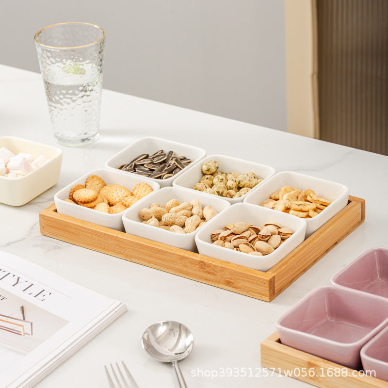 Elegant serving plate for nuts and sweets