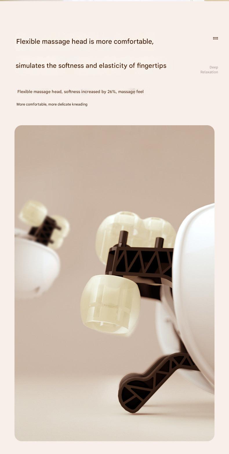 Rechargeable shoulder massager in beige