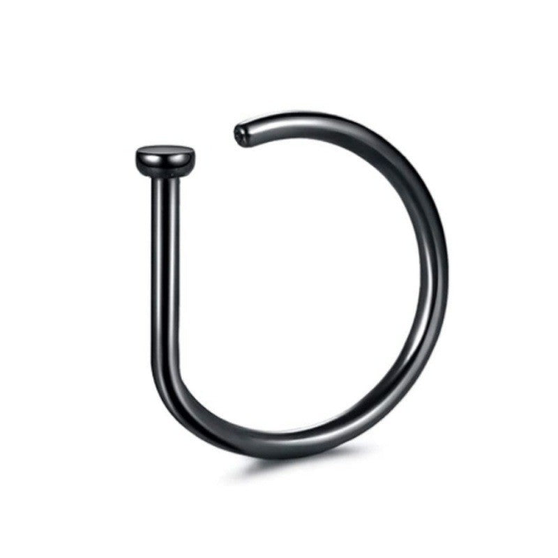 stylish stainless steel fake nose ring image 1