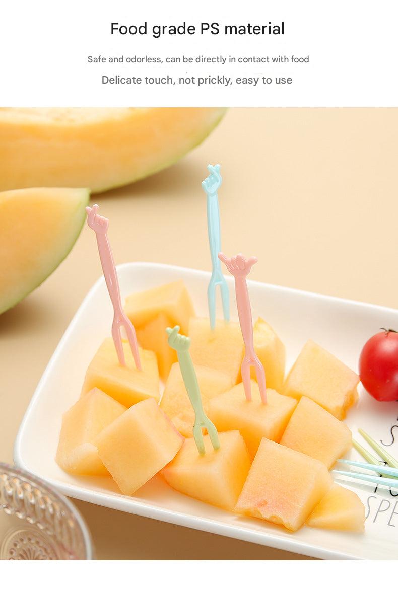 variety of disposable forks in different colors
