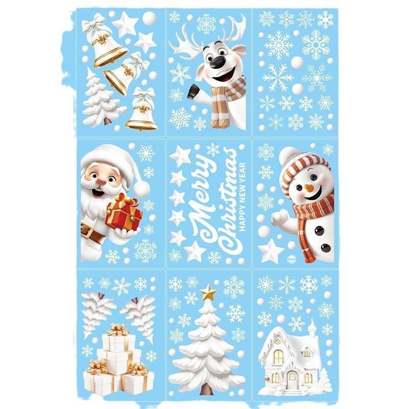 2025 Christmas Snowman Window Cling Image 1