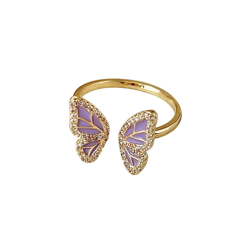 Elegant pearl butterfly ring for women - image 8
