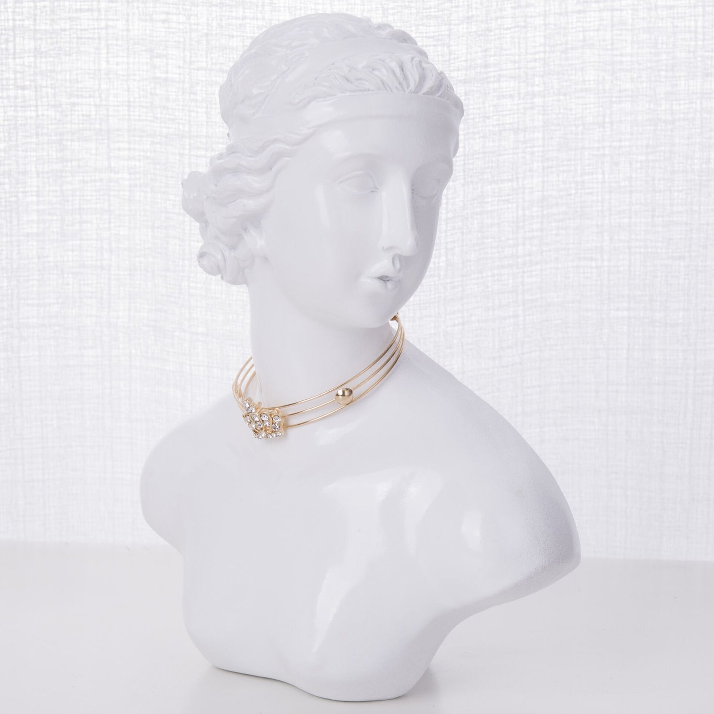 resin figure jewelry stand minimalistic design