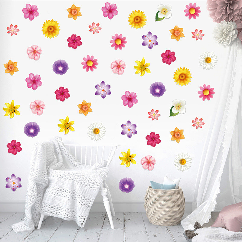 Spring flower wall sticker design for nursery