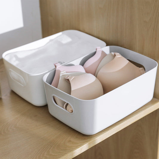 Plastic storage bin for cosmetics image 2