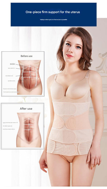Close-up of breathable cotton fabric of belly wrap