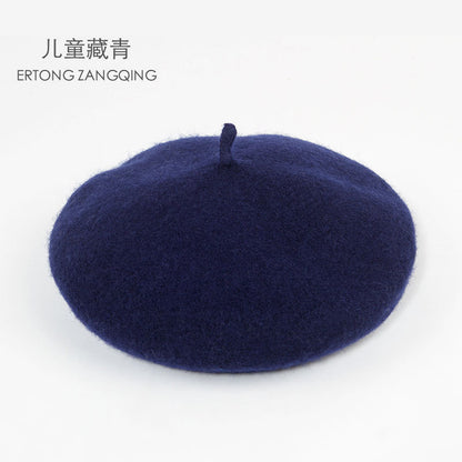 Kids wool beret hat image 6