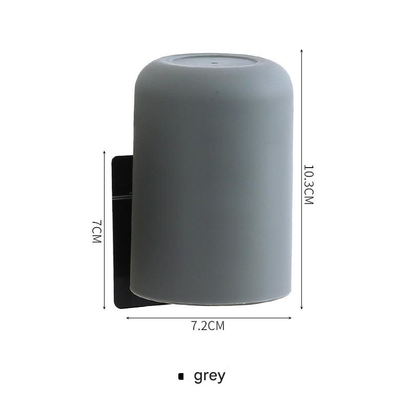 Toothbrush holder wall mount white
