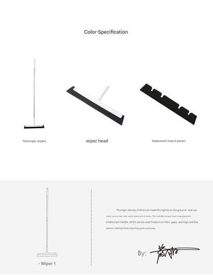 Effortless cleaning experience with interchangeable mop heads