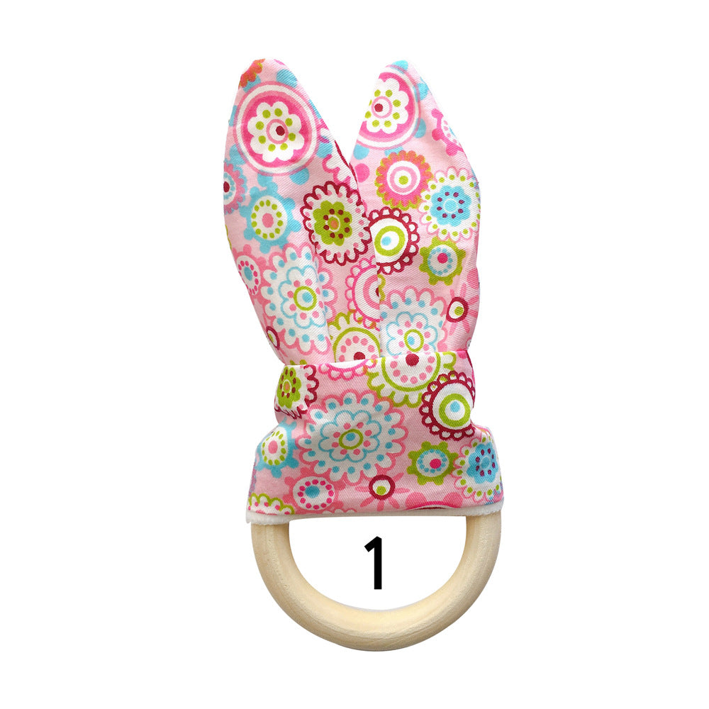 Natural Wooden Baby Teething Ring Image 7