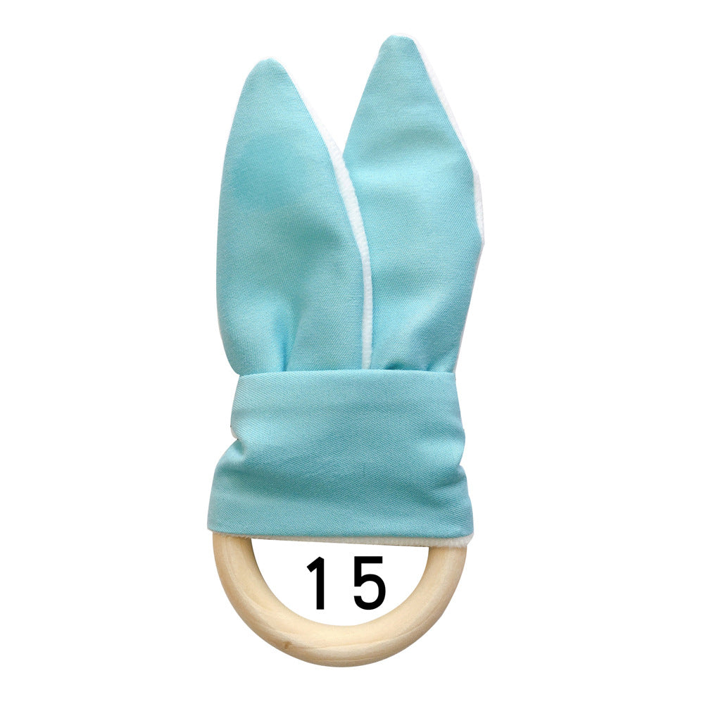 Natural Wooden Baby Teething Ring Image 3