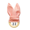 Wooden Ring Teether: Rabbit Ears No. 22
