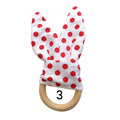 Wooden Ring Teether: Rabbit Ears No. 3