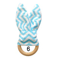 Wooden Ring Teether: Rabbit Ears No. 6