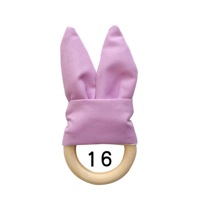 Natural Wooden Baby Teething Ring Image 2