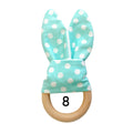 Wooden Ring Teether: Rabbit Ears No. 8
