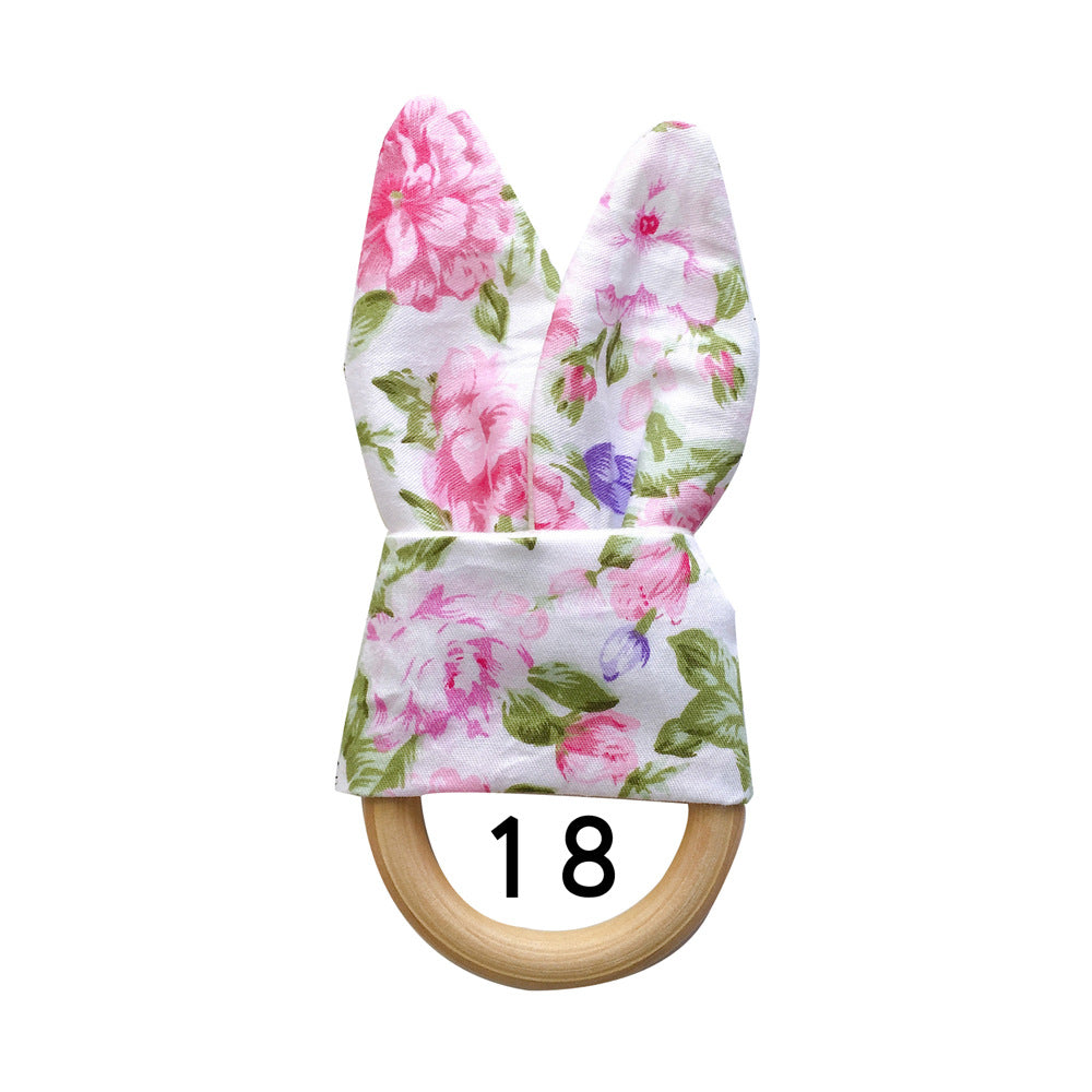 Natural Wooden Baby Teething Ring Image 10