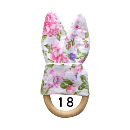 Natural Wooden Baby Teething Ring Image 10