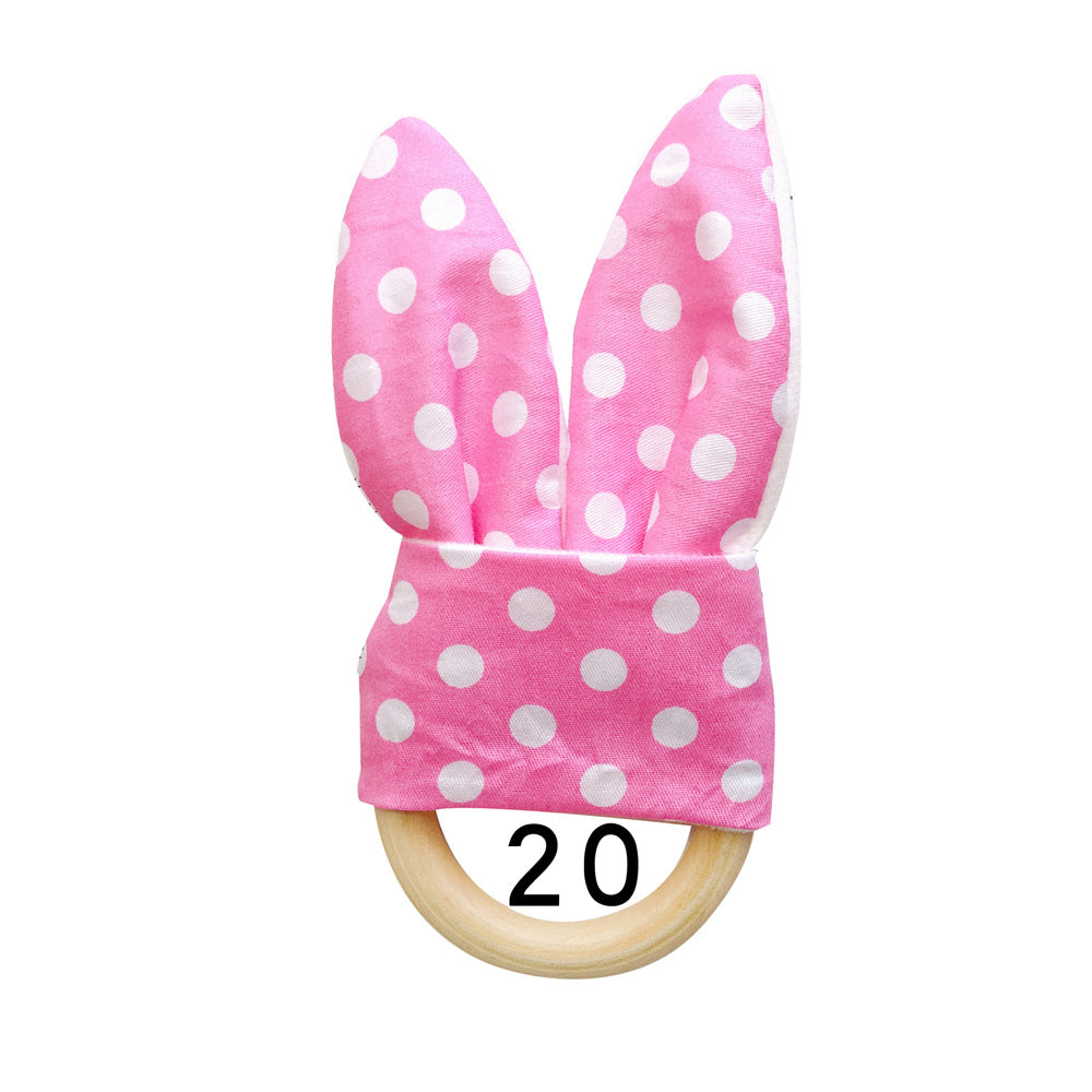 Natural Wooden Baby Teething Ring Image 8