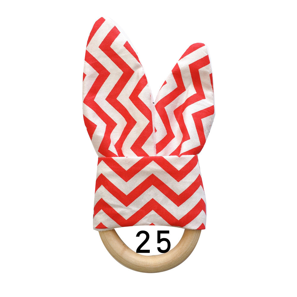 Natural Wooden Baby Teething Ring Image 3