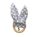 Wooden Ring Teether: Rabbit Ears No. 5