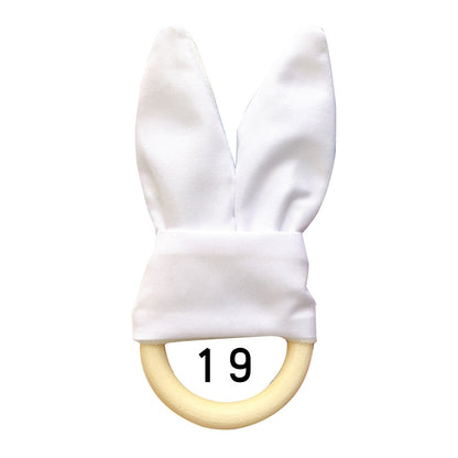 Natural Wooden Baby Teething Ring Image 9