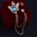 Gold Base Lake Blue Diamond