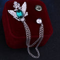 Silver Base Green Diamond