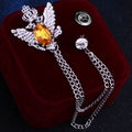 Silver Base Yellow Diamond