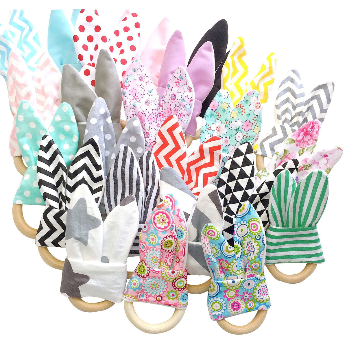 Natural Wooden Baby Teething Ring Image 2