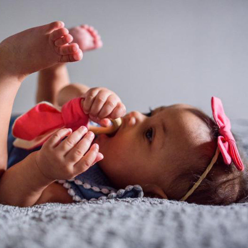 Natural Wooden Baby Teething Ring Image 10