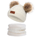 Double Pom-Pom White Set