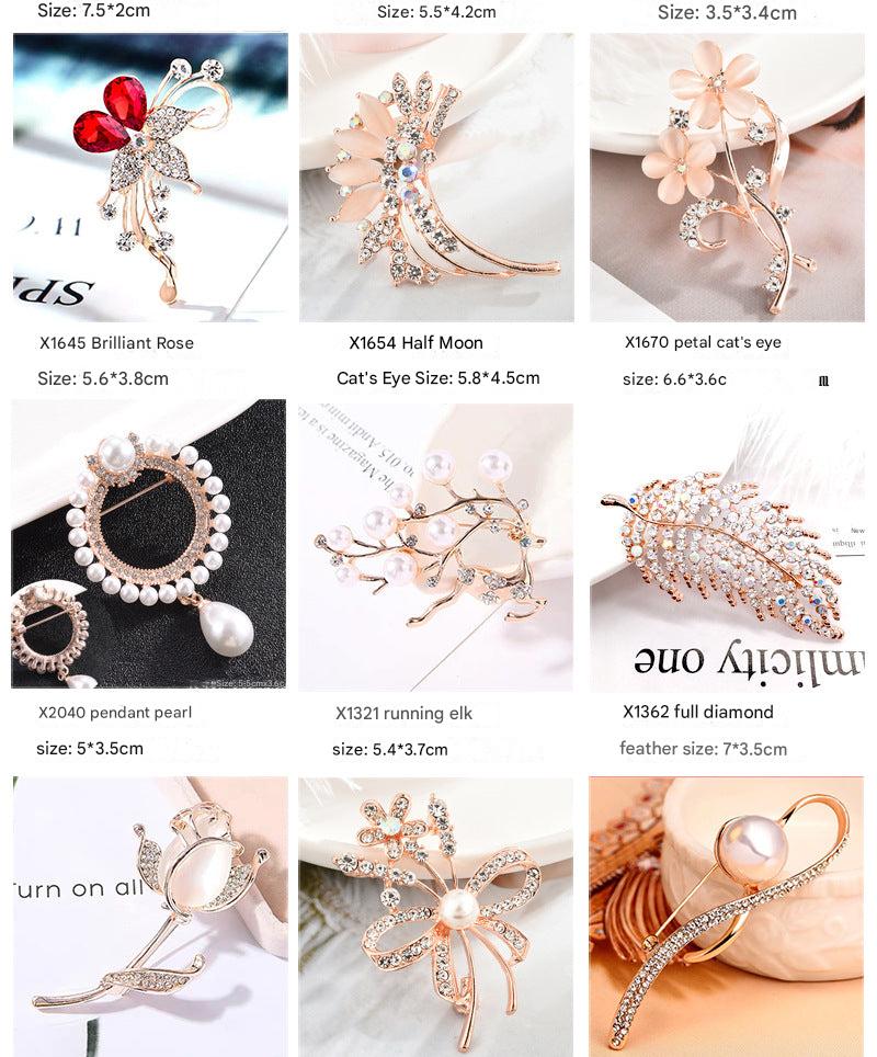 Stylish brooch displayed on a blouse image 6