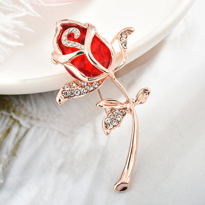 Stylish brooch displayed on a blouse image 6