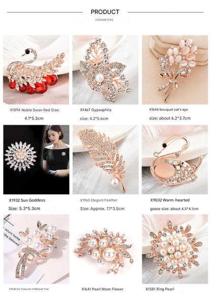 Trendy heart brooch with a chic look image 8