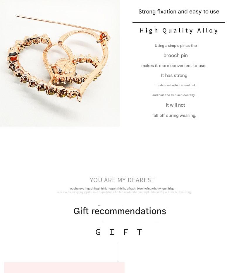 Versatile brooch displayed with a scarf image 2