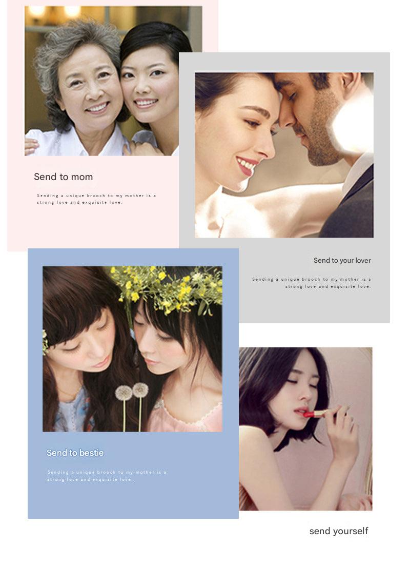 Elegant heart-shaped rhinestone brooch for women image 1