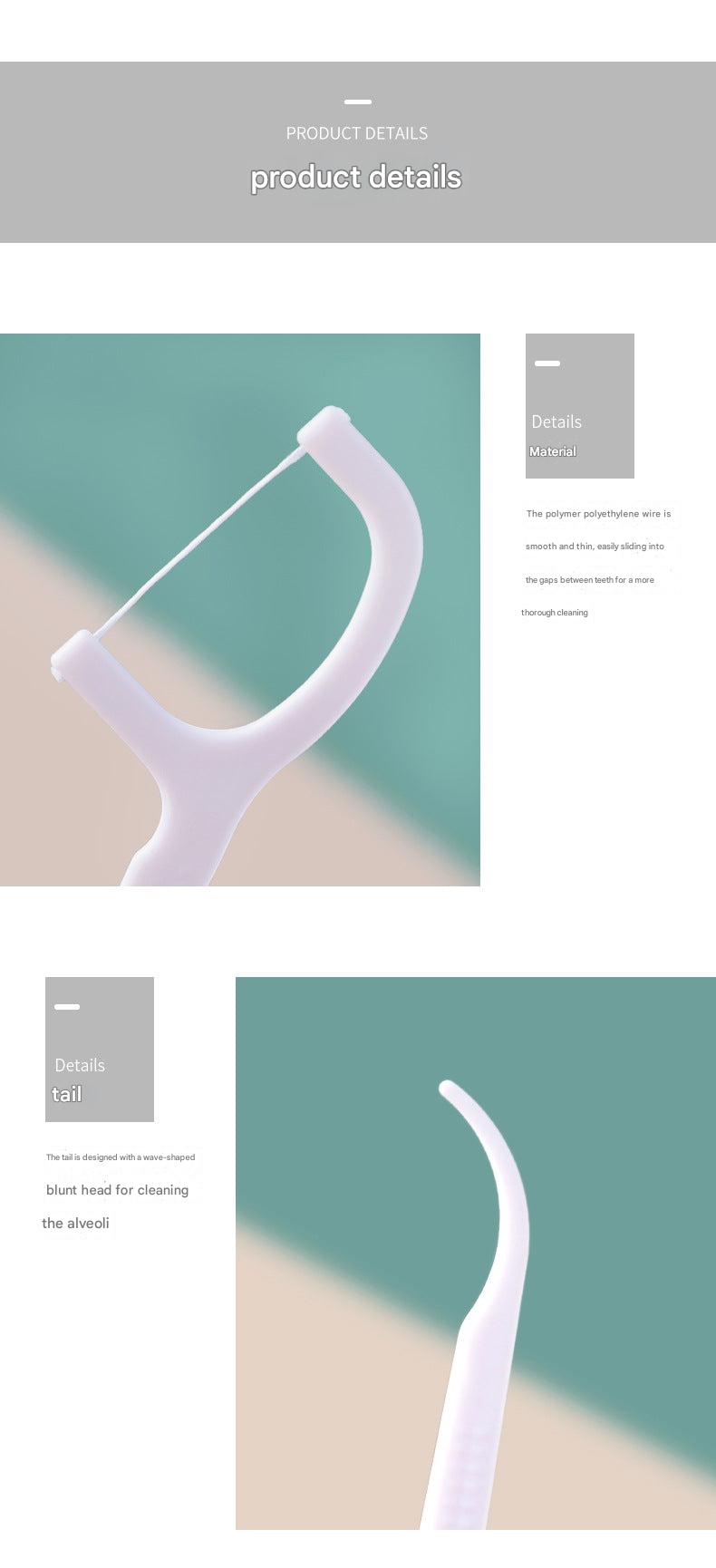 Durable Plastic Flossing Picks Image 3