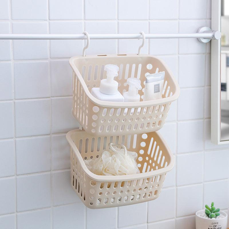 Versatile storage basket for toiletries and cosmetics