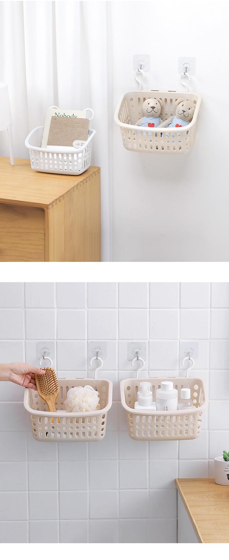 Durable PP bathroom organizer hanging on wall
