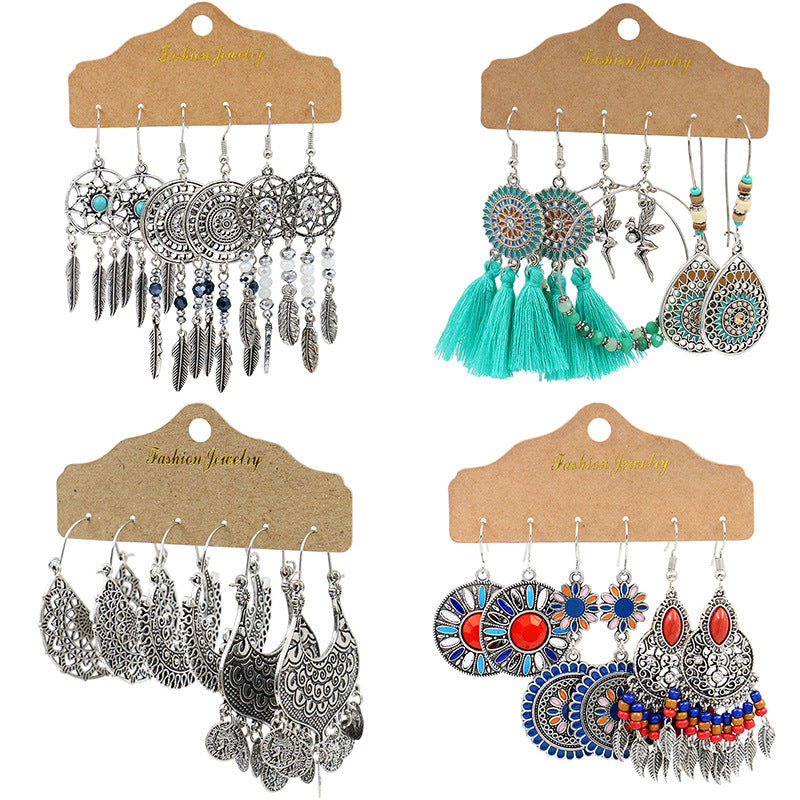Stylish alloy waterdrop earrings for women