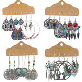 Stylish alloy waterdrop earrings for women