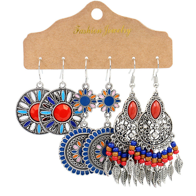 Stylish alloy waterdrop earrings for women